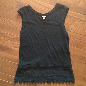 Merona black shirt size L